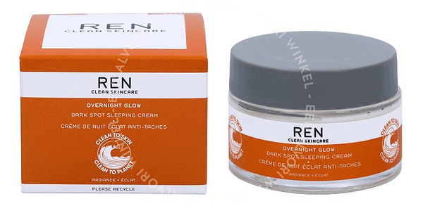 REN Overnight Glow Dark Spot Sleeping Cream 50ml All Skin Types