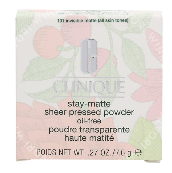 Clinique Stay-Matte Sheer Pressed Powder 7,6g #101 Invisible Matte (All Skin Tones) - Afbeelding 3