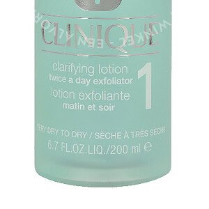 Clinique Clarifying Lotion 1 Twice A Day Exfoliator 200ml Very Dry To Dry