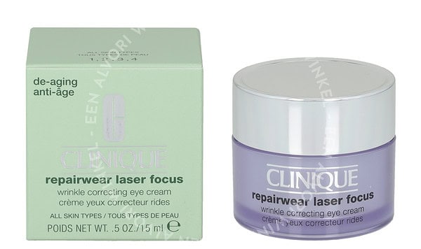 Clinique Repairwear Laser Focus Eye Cream 15ml All Skin Types Anti-Age