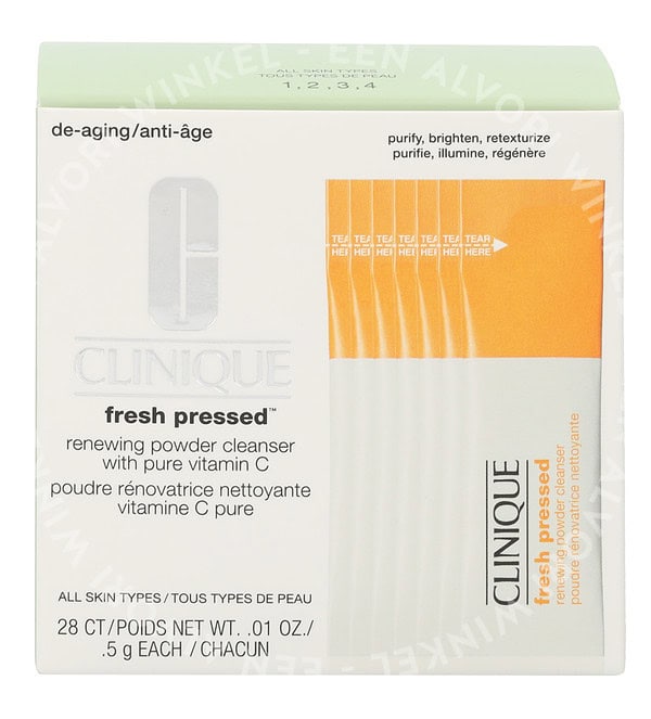 Clinique Fresh Pressed Renewing Powder Cleanser 14g 28X0,5Gr/All Skin Types - Afbeelding 3