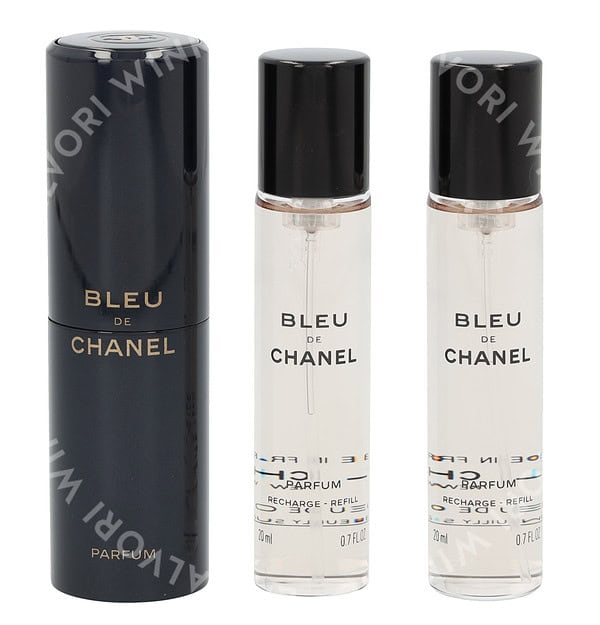 Chanel Bleu De Chanel Pour Homme Giftset 60ml 3x Edp Spray 20ml - Twist and Spray - Travel Sprays - Afbeelding 2