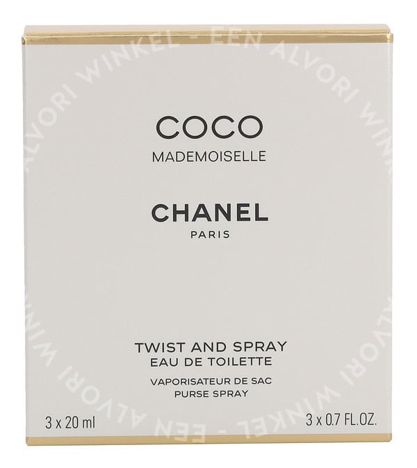 Chanel Coco Mademoiselle Giftset 60ml 2x Edt Spray Refill 20Ml/1x Edt Spray 20Ml - Twist and Spray - Afbeelding 3