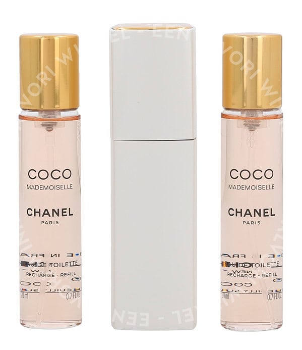 Chanel Coco Mademoiselle Giftset 60ml 2x Edt Spray Refill 20Ml/1x Edt Spray 20Ml - Twist and Spray - Afbeelding 2