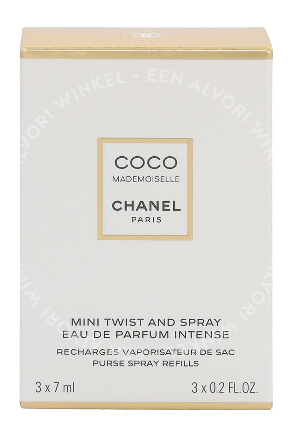 Chanel Coco Mademoiselle Intense Giftset 21ml 3x Edp Spray Refill 7ml - Twist and Spray - Afbeelding 3