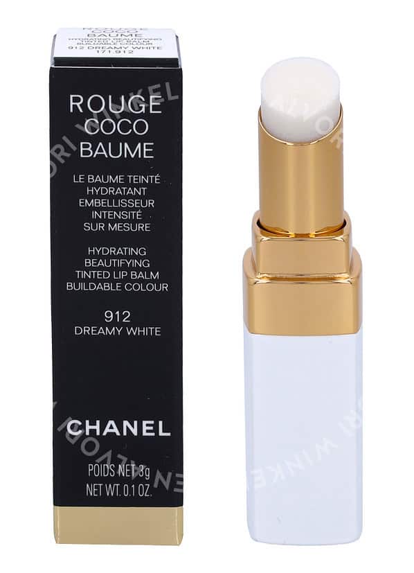 Chanel Rouge Coco Hydrating Beautifying Tinted Lip Balm 3g #912 Dreamy White