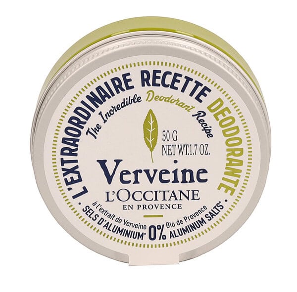 L'Occitane Verbena Deodorant Balm 50g 0% Aluminium Salts