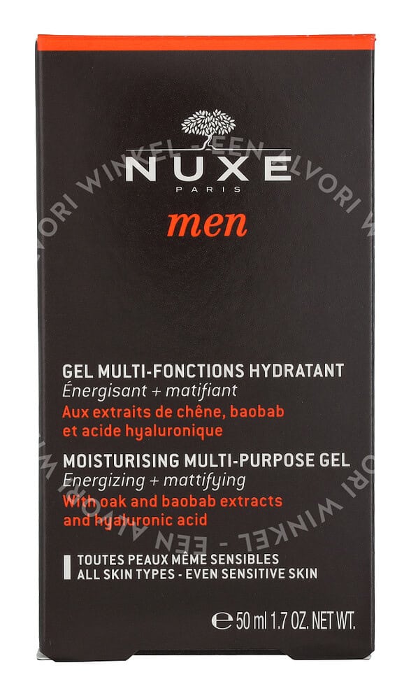 Nuxe Men Moisturizing Multi-Purpose Gel 50ml For All Skin Types - Even Sensitive Skin - Afbeelding 3