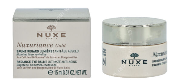 Nuxe Nuxuriance Gold Radiance Eye Balm 15ml Ultimate Anti-Aging, Brightens, smoothes, Revitalises