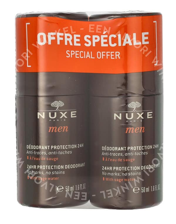 Nuxe Men 24HR Protection Deo Roll-On Duo Set 100ml 2x50ml - Afbeelding 2