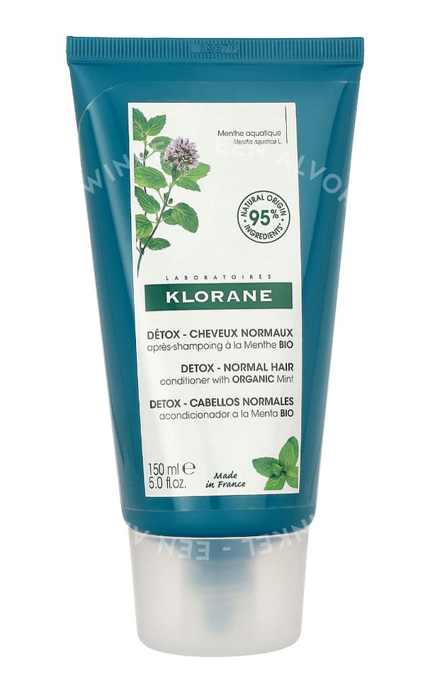 Klorane Anti-Pollution Conditioner With Aquatic Mint 150ml Detox-Normal Hair - Afbeelding 2