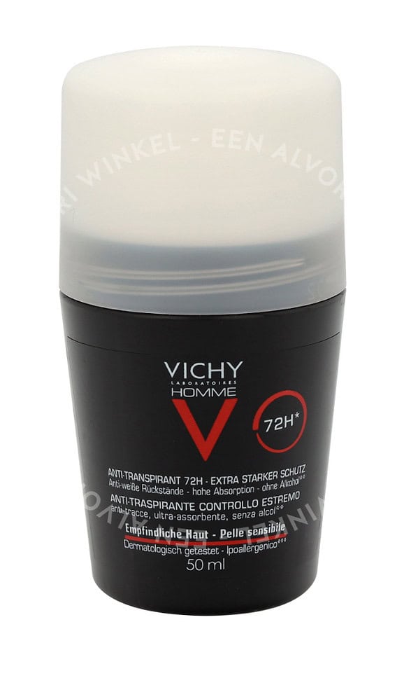 Vichy Homme Roll On Deodorant Sensitive Skin 72H 50ml Sensitive skin - Afbeelding 2