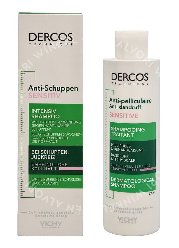 Vichy Dercos Anti-Dandruff Sulphate Free Shampoo 200ml Sensative skin