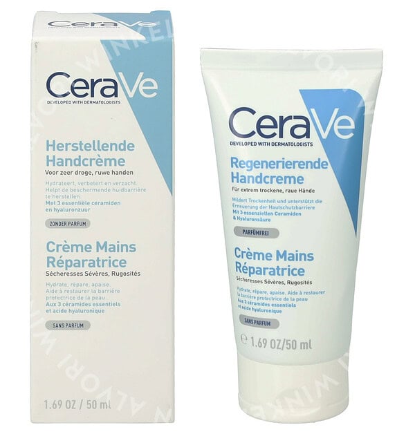 CeraVe Reparative Hand Cream 50ml For Extremely Dry, Rough Hands/Fragrance Free