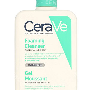 CeraVe Foaming Cleanser w/Pump 473ml For Normal To Oily Skin, Fragrance Free