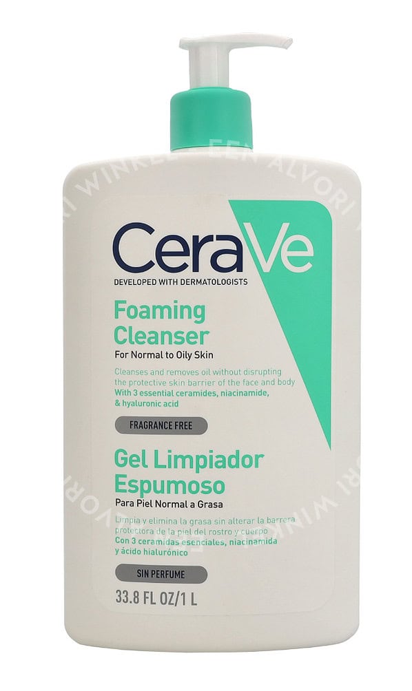 CeraVe Foaming Cleanser w/Pump 1000ml For Normal To Oily Skin