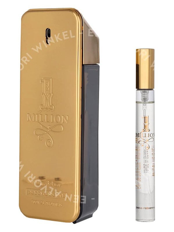 Paco Rabanne 1 Million Giftset 110ml Edt Spray 100ml/Edt 10ml/GWP - Afbeelding 2