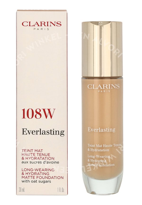 Clarins Everlasting Long-Wearing Hydrating Matte Foundation 30ml #108W Sand