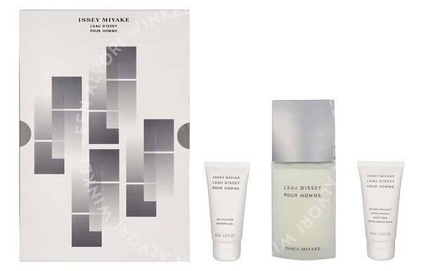 Issey Miyake L'Eau D'Issey Pour Homme Giftset 225ml Edt Spray 125ml/Shower Gel 50ml/After Shave Balm 50ml