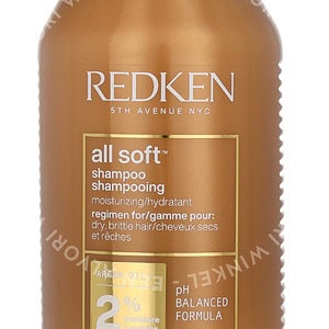 Redken All Soft Shampoo 300ml For Dry, Brittle Hair