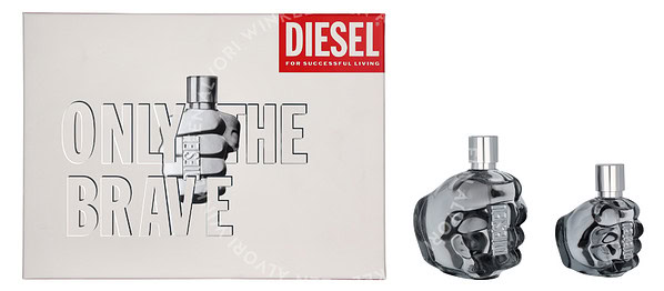 Diesel Only The Brave Pour Homme Giftset 160ml Edt Spray 125ml/Edt Spray 35ml