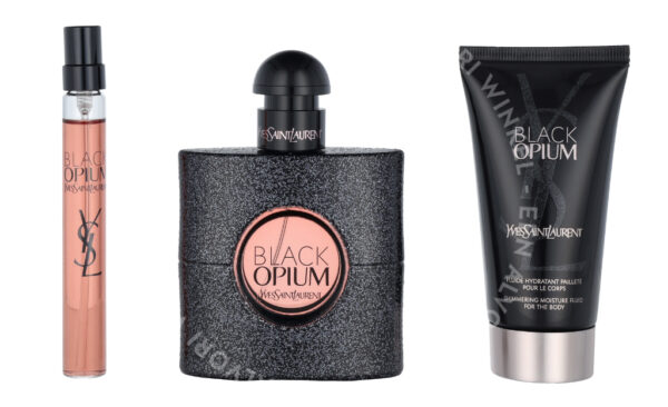 YSL Black Opium Giftset 110ml Edp Spray 50ml/Edp Miniature 10ml/Body Lotion 50ml - Afbeelding 2