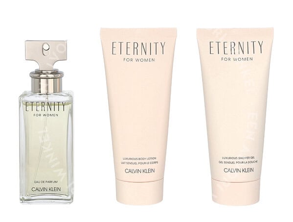 Calvin Klein Eternity For Women Giftset 250ml Edp Spray 50ml/Body Lotion 100ml/Shower Gel 100ml - Afbeelding 2