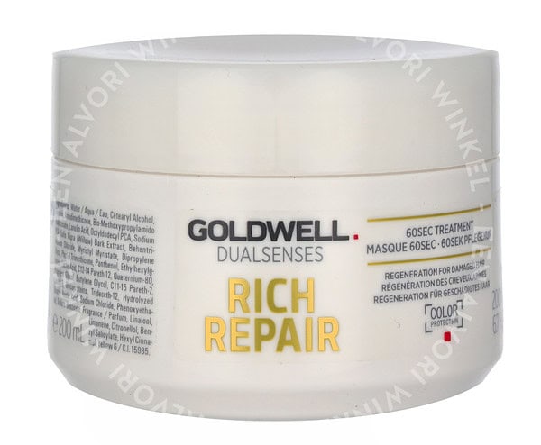 Goldwell Dualsenses Rich Repair 60S Treatment 200ml Regeneration For Damaged Hair - Afbeelding 2