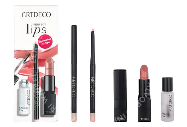 Artdeco Lips Perfect Set 9,3g Magix Fix 5ml/Lip Contour Filler 0,3gr/Lipstick 4gr