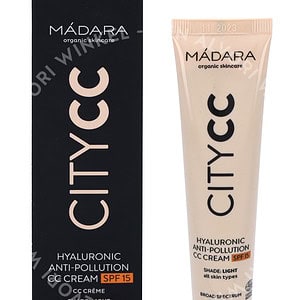 Madara Hyaluronic Anti-Pollution CC Cream SPF15 40ml Light, All Skin Types