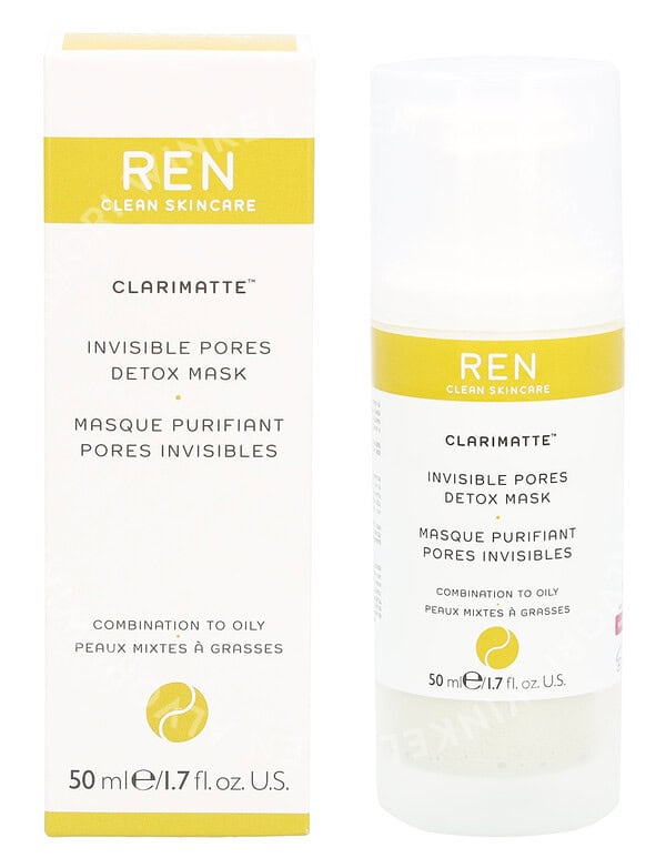 REN Clarimatte Invisible Pores Detox Mask 50ml Combonation To Oily Clean Skin Care