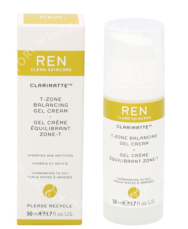 REN Clarimatte T-Zone Balancing Gel Cream 50ml Combination To Oily