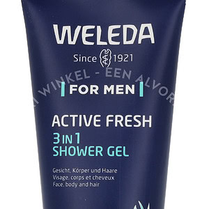 Weleda Men Active Fresh Invigorating Shower Gel 200ml For MEN, Natural Body Care