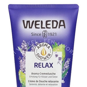 Weleda Aroma Relax Shower Cream 200ml Comforting Creamy Body Wash, Lavender + Bergamot + Vetiver