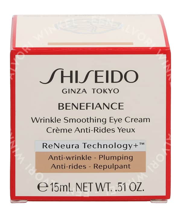 Shiseido Benefiance Wrinkle Smoothing Eye Cream 15ml Anti-Wrinkle Plumping - Afbeelding 3