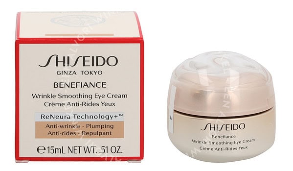 Shiseido Benefiance Wrinkle Smoothing Eye Cream 15ml Anti-Wrinkle Plumping