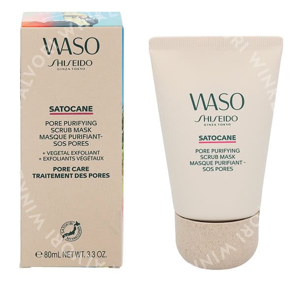 Shiseido WASO Satocane  Scrub Mask 80ml Pore Purifying/Vegetal Exfoliant