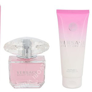 Versace Bright Crystal Giftset 190ml edt spray 90ml/body lotion 100ml
