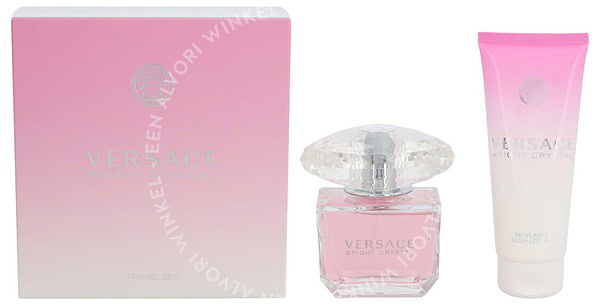Versace Bright Crystal Giftset 190ml edt spray 90ml/body lotion 100ml