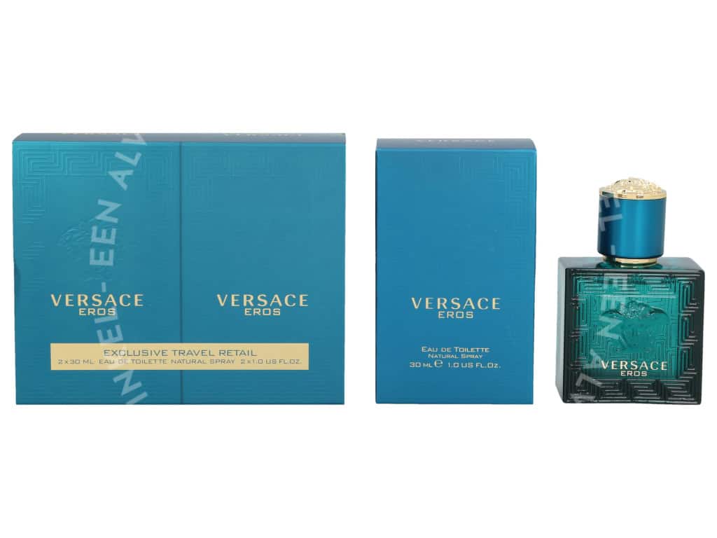 Versace Eros Pour Homme Duo Set 60ml edt spray 30ml/edt spray 30ml