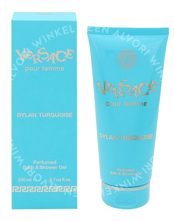 Versace Dylan Turquoise Bath & Shower Gel 200ml Pour Femme/Perfumed