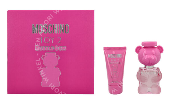 Moschino Toy 2 Bubble Gum Giftset 80ml Edt Spray 30ml/Body Lotion 50ml