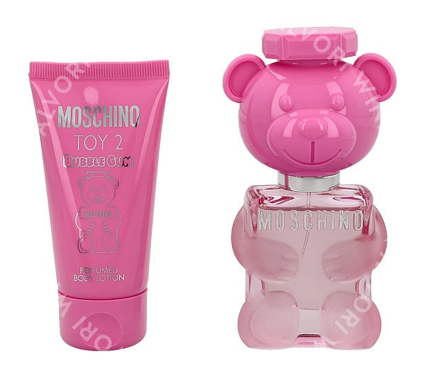 Moschino Toy 2 Bubble Gum Giftset 80ml Edt Spray 30ml/Body Lotion 50ml - Afbeelding 2