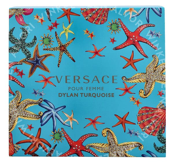 Versace Dylan Turquoise Giftset 80ml Edt Spray 30ml/Perfumed Body Gel 50ml - Afbeelding 3