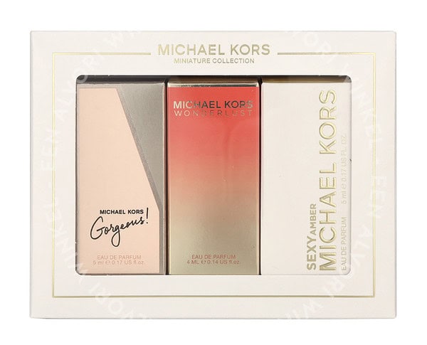 Michael Kors Miniature Collection 14ml Edp - MK Gorgeous 5ml/MK Wonderlust 4ml/MK Sexy Amber 5ml - Afbeelding 3