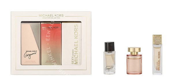 Michael Kors Miniature Collection 14ml Edp - MK Gorgeous 5ml/MK Wonderlust 4ml/MK Sexy Amber 5ml