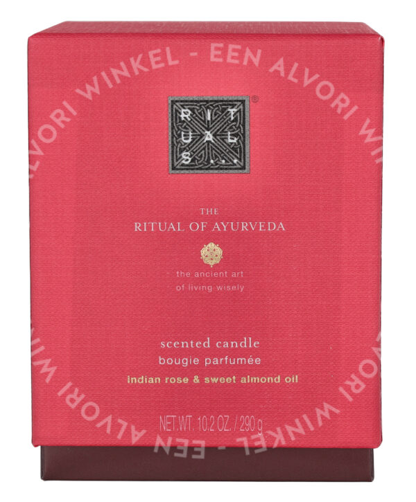 Rituals Ayurveda Scented Candle 290g Indian Rose & Sweet Almond Oil - Afbeelding 3