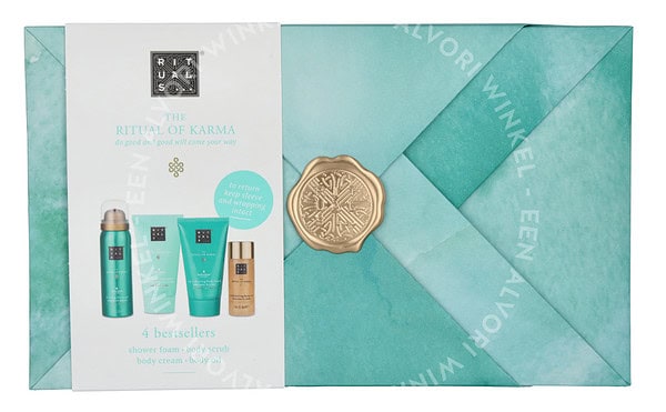 Rituals Karma Set 220ml Body Oil 30ml/Foaming Shower Gel 50ml/Mild Body Scrub Paste 70ml/24H Hydrating Body Lotion 70ml - Afbeelding 3