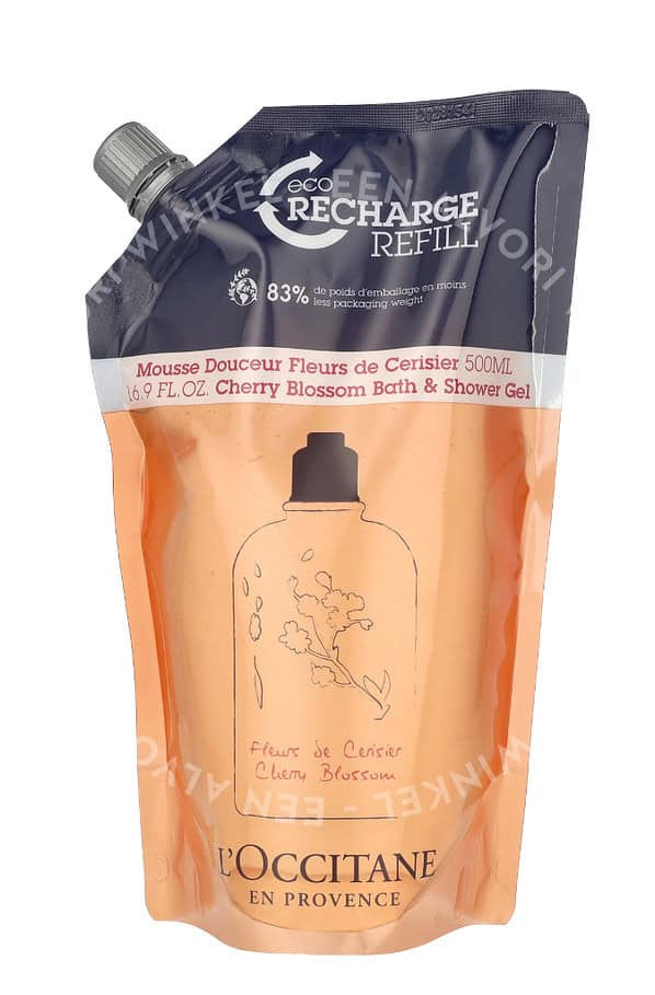 L'Occitane Cherry Blossom Bath & Shower Gel - Refill 500ml - Afbeelding 2