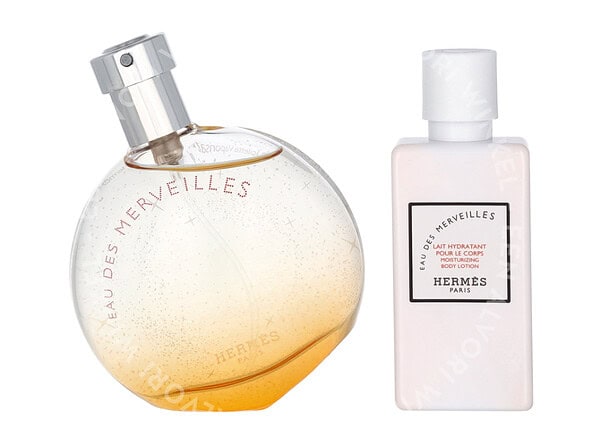 Hermes Eau Des Merveilles Giftset 90ml Edt Spray 50ml/Body Milk 40ml - Afbeelding 2